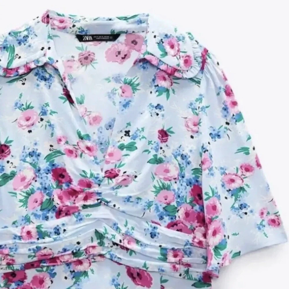 NWT ZARA FLORAL PRINT DRESS - Picture 7 of 8